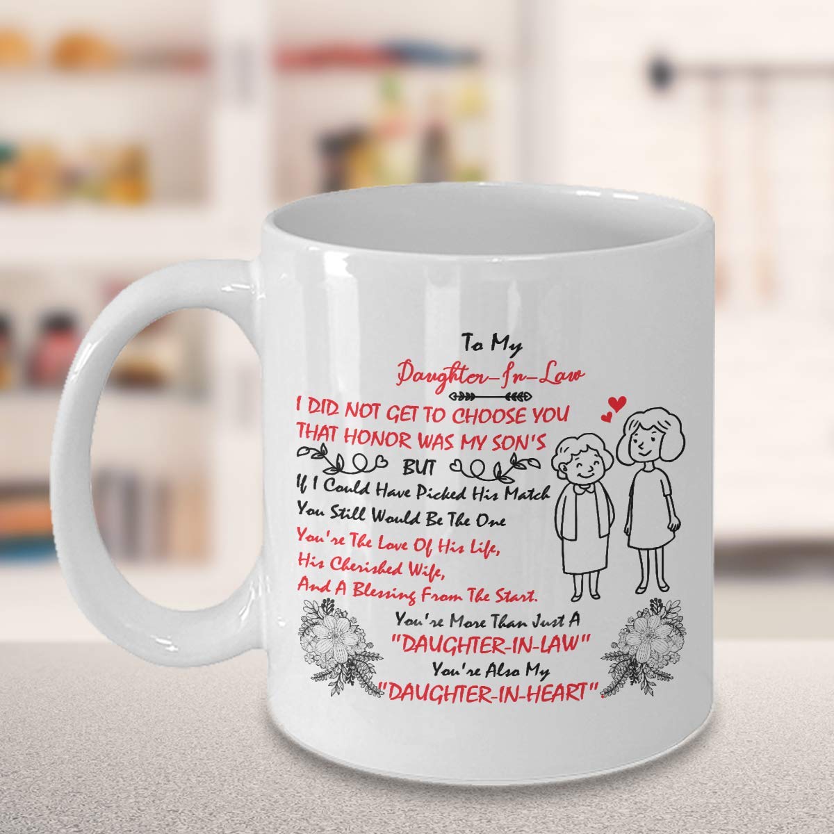 To My Daughter-In-law Mug - I Did Not Get To Choose You That Honor Was