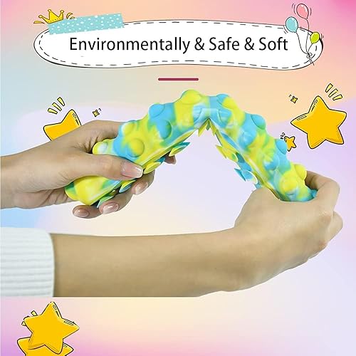 Miniatura 3 de Juguete antiestrés con ventosa, juguetes para relajarse y aliviar la presión, juguetes sensoriales 3D para niños y adultos (menta y azul)
