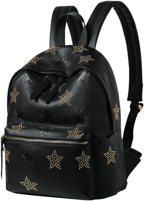 Otomoll Women Backpack High Quality Pu Leather Star Preppy Style School Bags For Teenagers Girls Top-Handle Backpacks