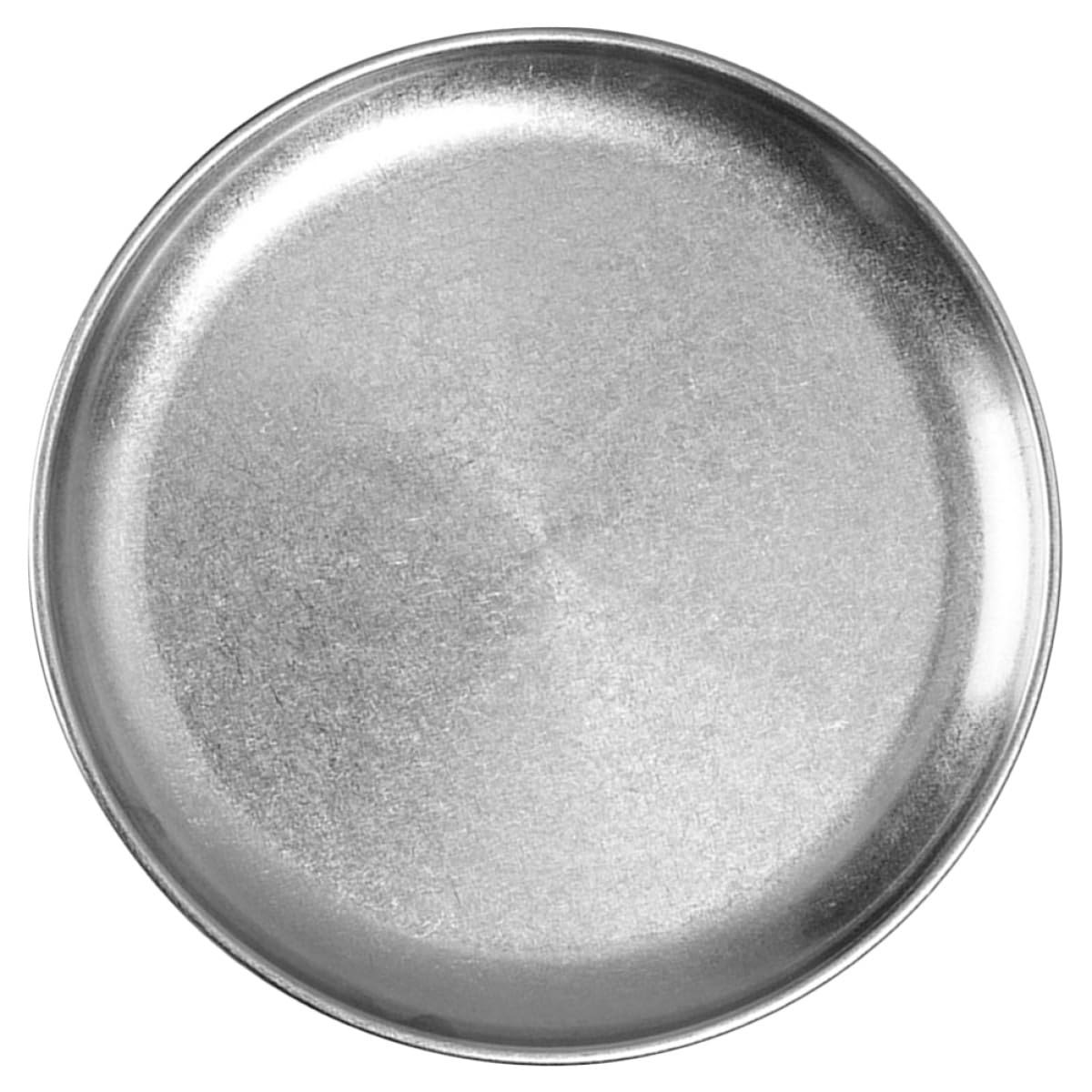 ULTECHNOVO Vintage Edelstahl Servierplatte Silber Rund Shatter Proof und als Teller für Snacks oder Koreanische Speisen in Ästhetischem Design