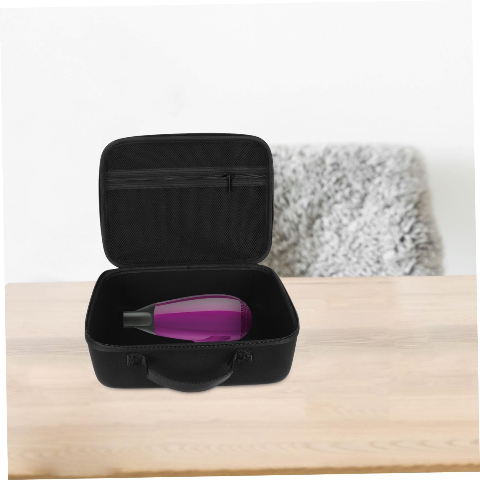 Baluue 2pezzi Asciugacapelli Portatile Design Organizer Per e Protezione Sufficiente Per Phon e Arricciacapelli Accessorio Per e Trasferte