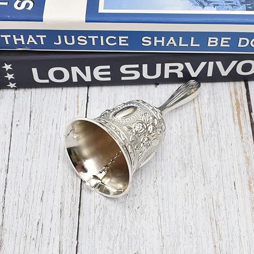 Miniatura 2 de Campana de mano, campanas de llamada de boda para servicio de restaurante, timbre, bar, cascabel, boda, aula, iglesia, escuela, aula, alarma y