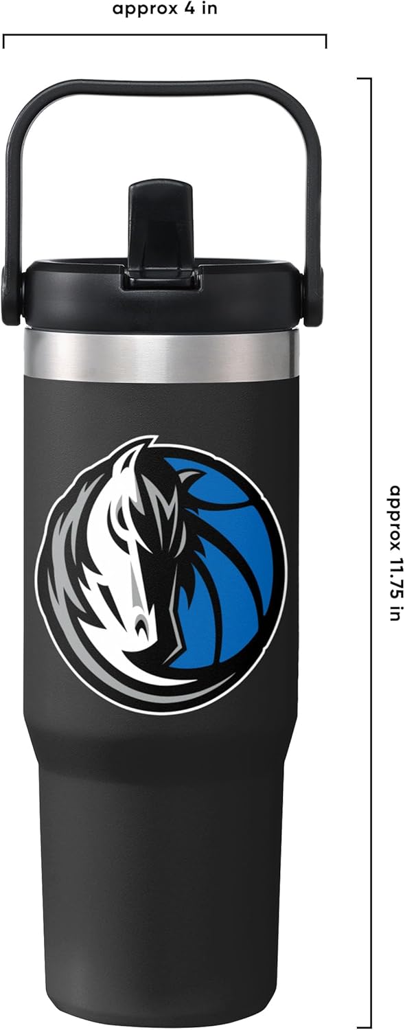 FOCO NBA 30 oz Solid Tumbler with Straw