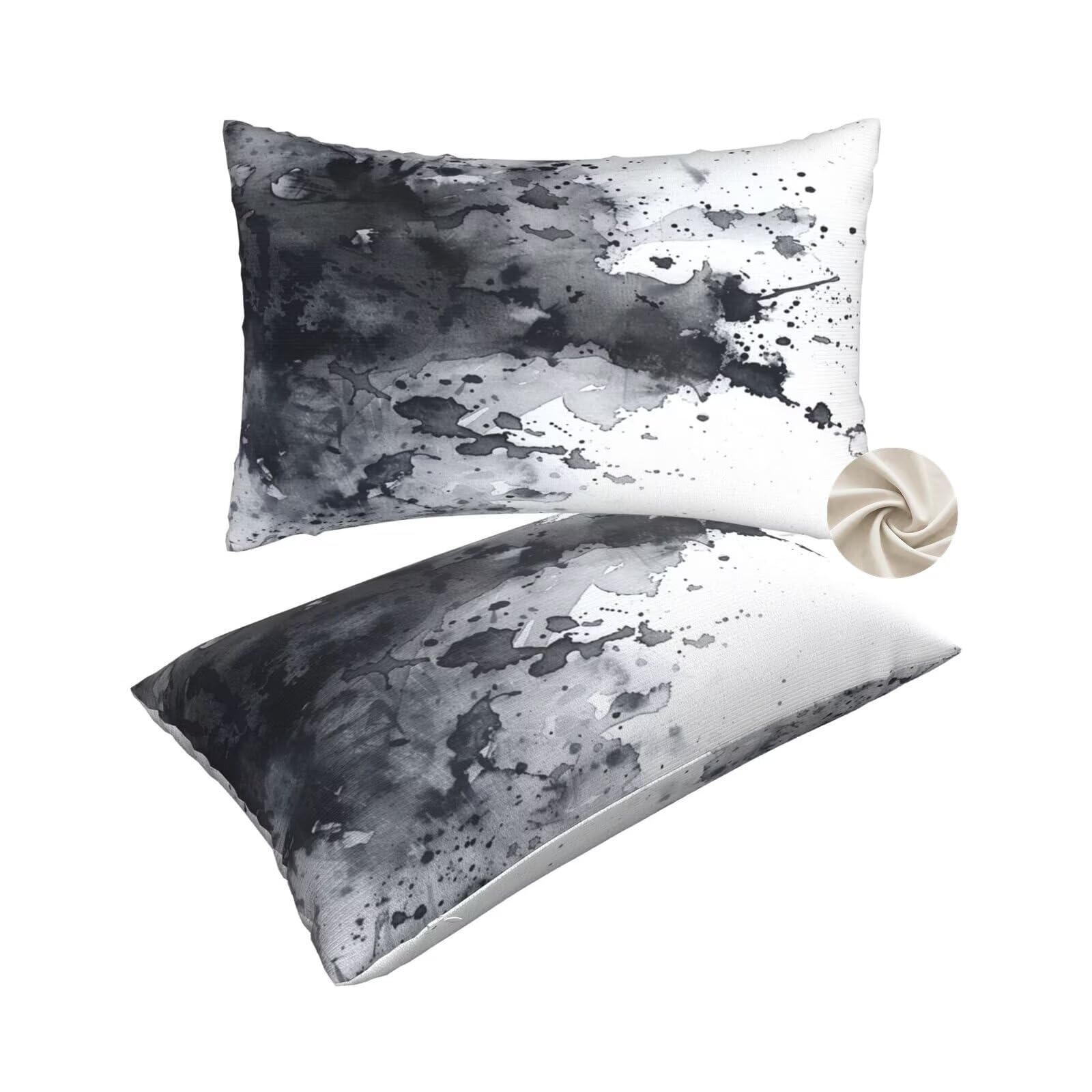 Housse de coussin art décoratif 50x80 cm au fini doux et élégant
