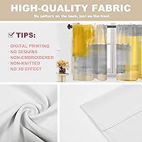 Vista 922 de Cenefas de cocina modernas con patrón de cobre marrón dorado para ventanas, cenefas opacas abstractas de marcas de arañazos y cortinas opacas