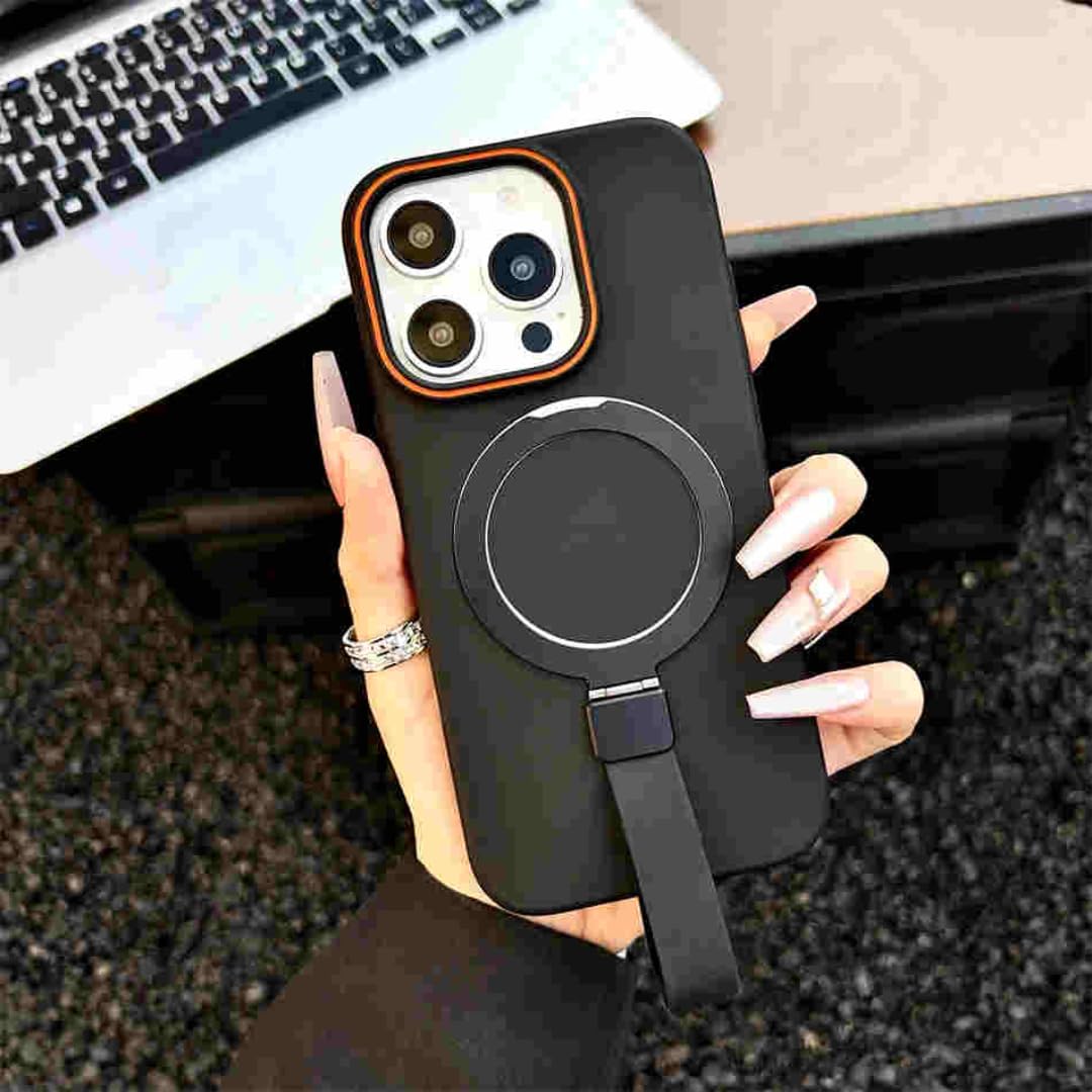 Coque silicone souple antichoc avec support pour éviter les chutes iPhone 13 Pro