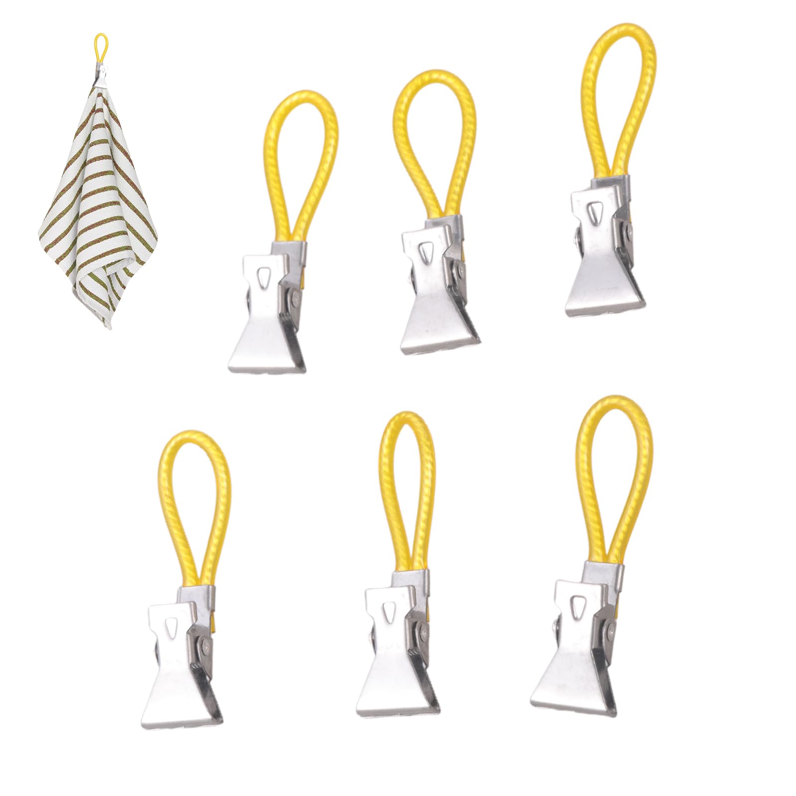 ZWWAAZHF 6Pcs Heavy Duty Metal Steel Beach Towel Clip for Outdoor Pool Bath Towels Rustproof Teas Towel Holder Clamps Rustproof Holders