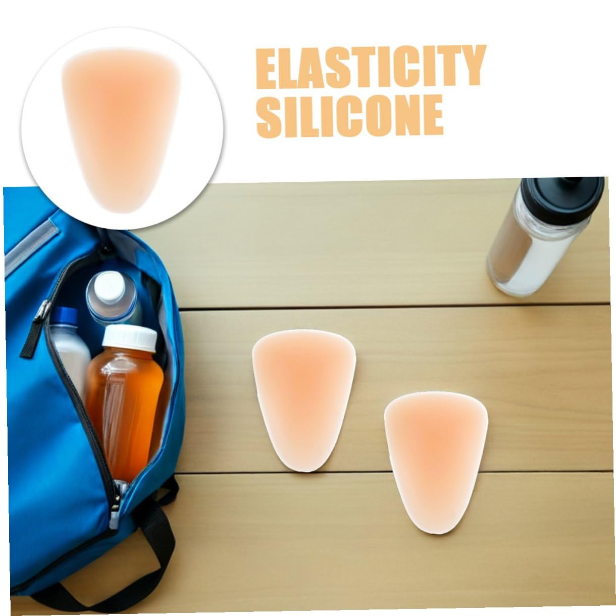 SUPVOX Ginocchiere in Silicone Protezione da Cadute e Supporto Completo per Ginocchio 4 Pezzi per Pattinaggio per Principianti e Unisex