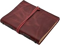 Vista 9 de Cuaderno Diario Marrón - Los Mejores Diarios de Cuero Cool Genuinos para Escritores Tamaño Pequeño 5.5x7.5 Pulgadas, Libreta Para Hombre y Mujer