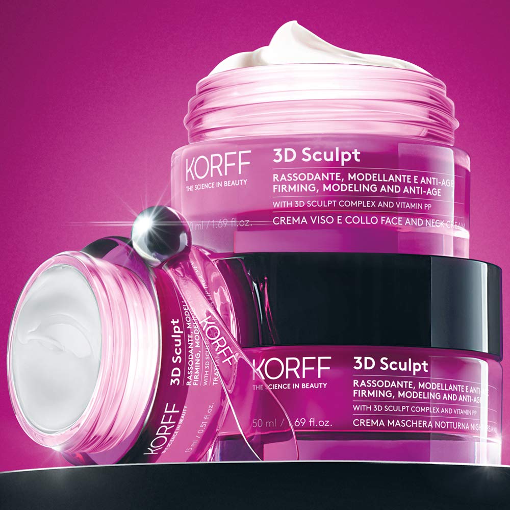 KORFF 3D Sculpt Trattamento Labbra, Texture Crema Effetto Rimpolpante, Volumizzante, Formula Anti-Età, 15ml