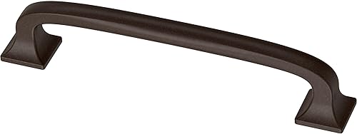 Miniatura 18 de Franklin Brass (Paquete de 1) – Manijas para gabinete plateadas estilo reliquia, centro de orificio de 4 pulgadas, tiradores para cajones, puerta