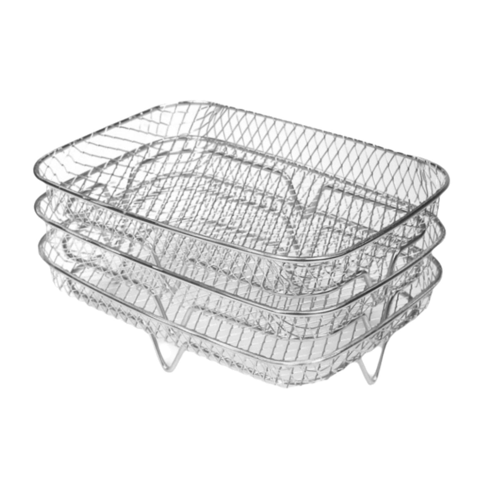 Air Fryer Rack Air Fryer Accessories Toast Rack for Air | Air Fryer Rack Accessories Toast for Kitchen Cooker rectangle Stainless Steel-image-8