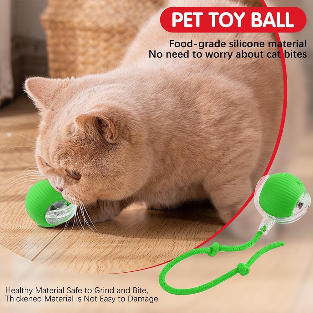 3 Palline Interattive Per Gatti - Movimento Automatico, Evita Ostacoli, Ricarica USB, Giochi Per Gatti Attivi E Curiosi - Foto 6