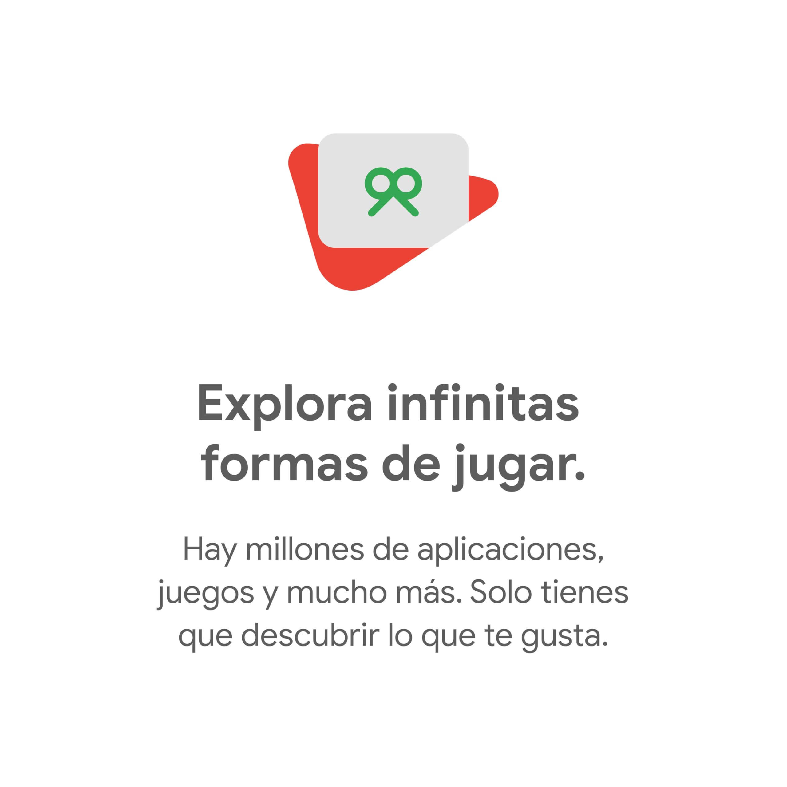 Código Google Play: nuevos descubrimientos y los favoritos de siempre en una tarjeta. Go Play. (Envío por correo electrónico o mensaje de texto; válido solo para España)