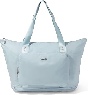 Carryall Expandable Lightweight Travel Tote 22" Packable Folding Compact Nylon Washable Weekender w/Luggage Sleeve
