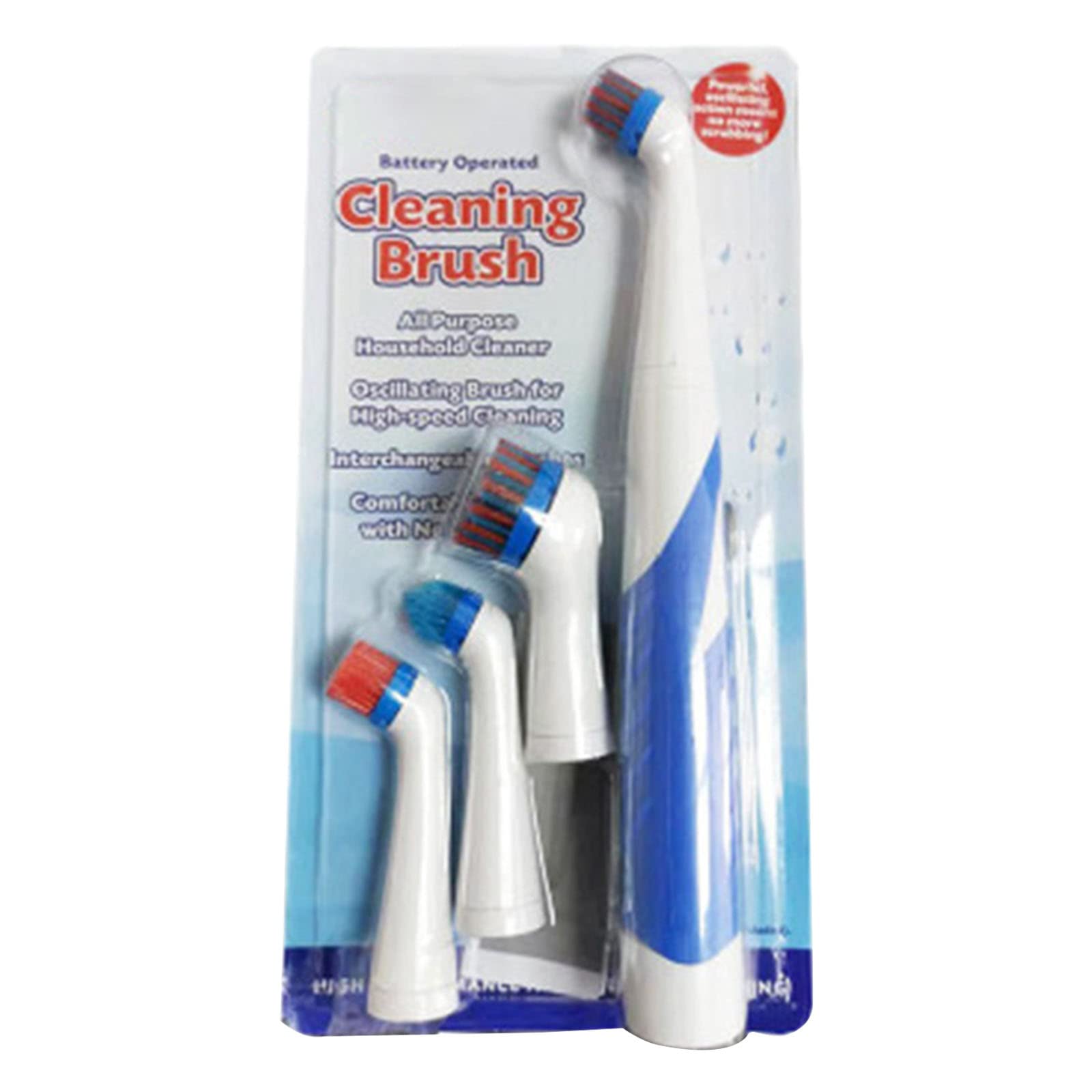 Electric Scrubber Cleaning Brush Electrical Cleaner Scrubber Cleaning Gadget with 4Pcs Heads Cleaner