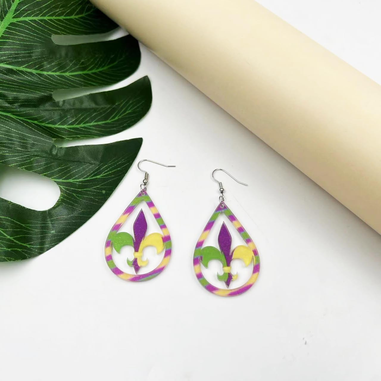 Wendalern Boucles D'oreilles Pendantes En Paillettes Dorées Boucles D