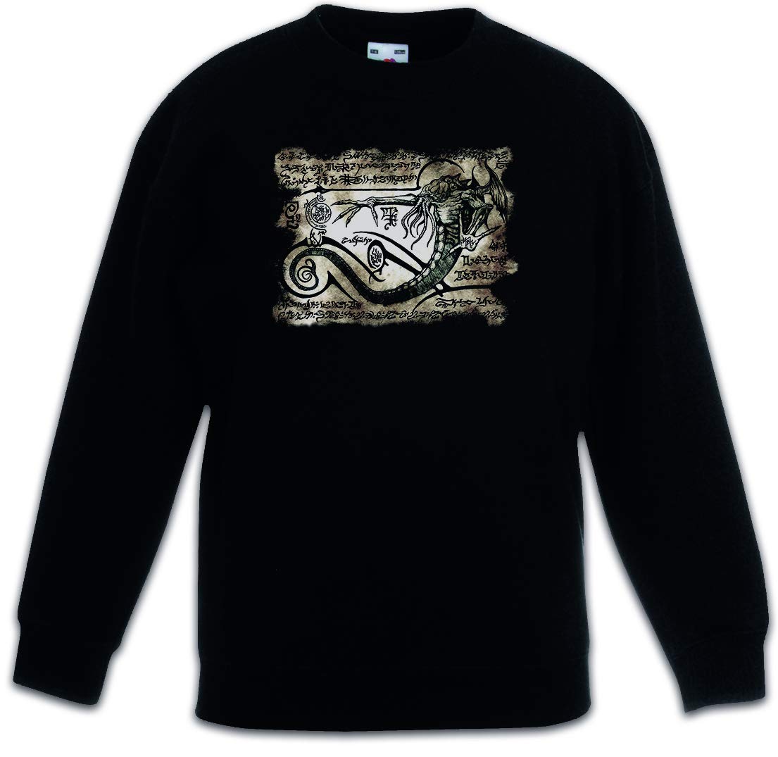 Pullover Cthulhu Necronomicon pull chaud noir pour enfants fans de fantasy - 3
