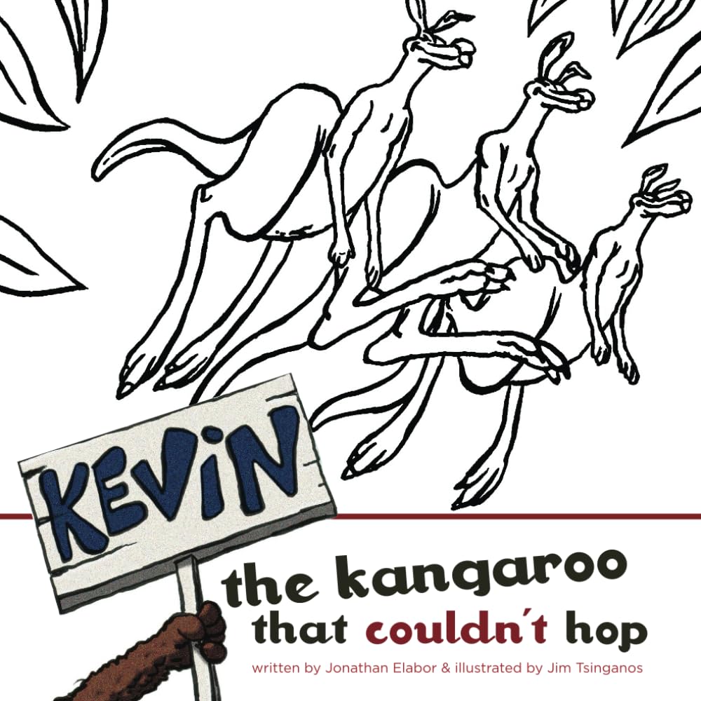 Kevin The Kangaroo That Couldn't Hop: Colouring Book
