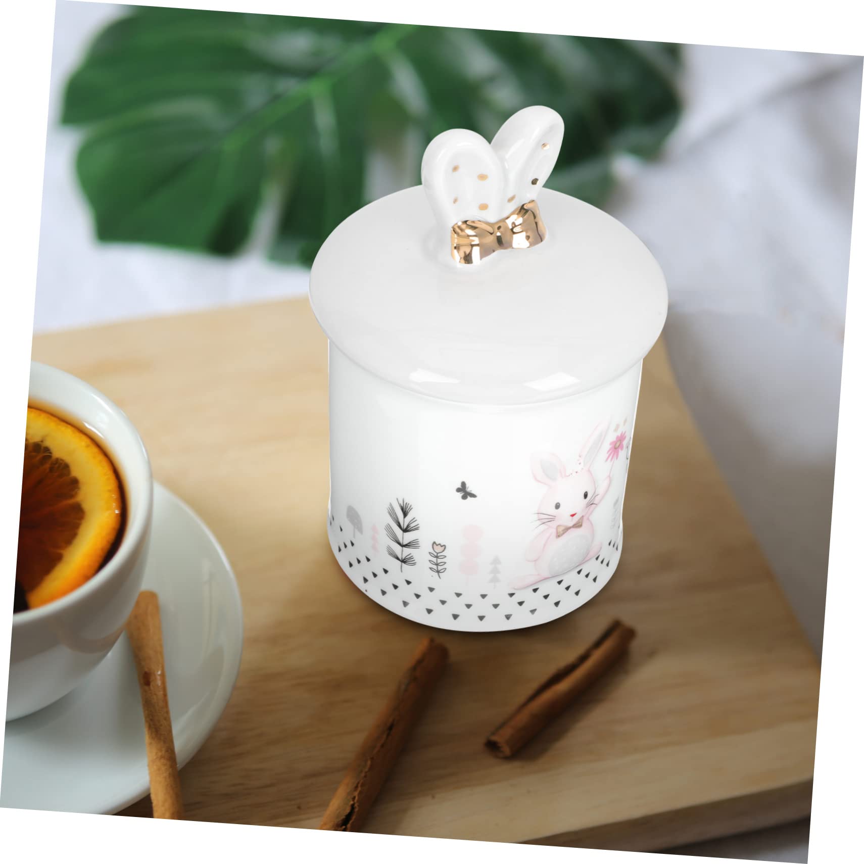 Zerodeko Barattolo Per Tè in Ceramica Contenitore Sigillabile Per Biscotti Barattolo Per Conservazione Domestica Porta Biscotti Coperchio Ermetico Per Tè