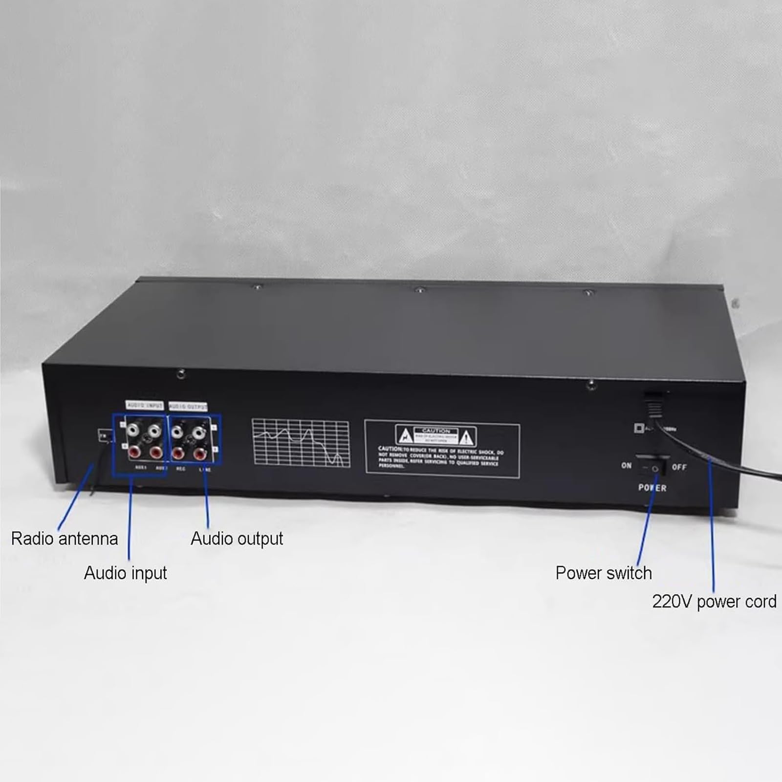 Égaliseur Graphique Double Canal, Contrôleur Deffets Audio Numériques 40 Bandes, avec Bluetooth 5.0 Et Télécommande, Réduction du Bruit, Égaliseur Hi-FI pour Studio Denregistrement Domestique