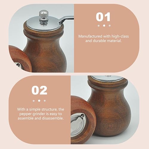 Miniatura 8 de Botella de molienda, herramientas de mano, herramientas de recipiente de mano, triturador de pimienta, pimienta, cocina, pimienta, sal y pimienta