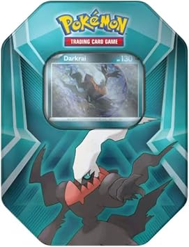 Pokemon TCG Trading Card Game Triple Whammy Tin with 3 Booster Packs and 3 Promo Cards Darkrai