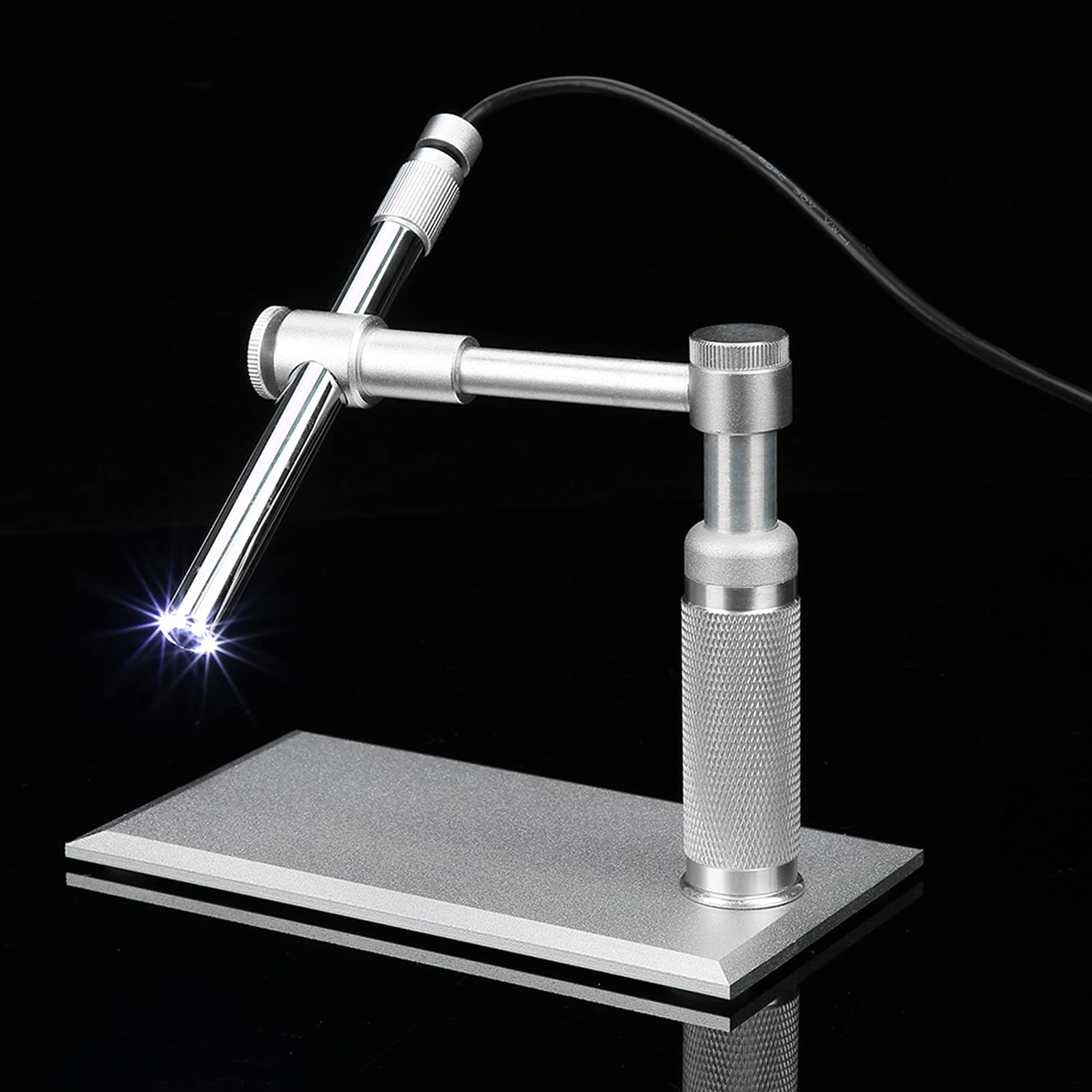 Lupa de microscopio Digital, Hecha de microscopio de aleación de Aluminio Inoxidable de para Personas para Hosipital