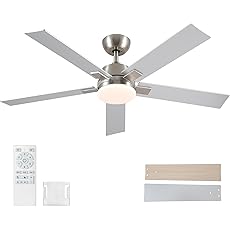 DWVO Ceiling Fans with Lights 65in, Smart Large Black Ceiling Fan with App & Remote Control, 3CCT Lighting,6-Speed Reversible Quiet DC Motor, 8 Blades, for Living Room Bedroom