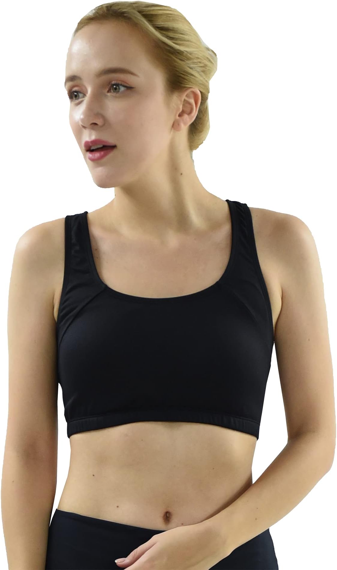 Private IslandWomen UPF 50+ Swim Tank Bra Short Top Sports Bras Swimsuit Rash Guard