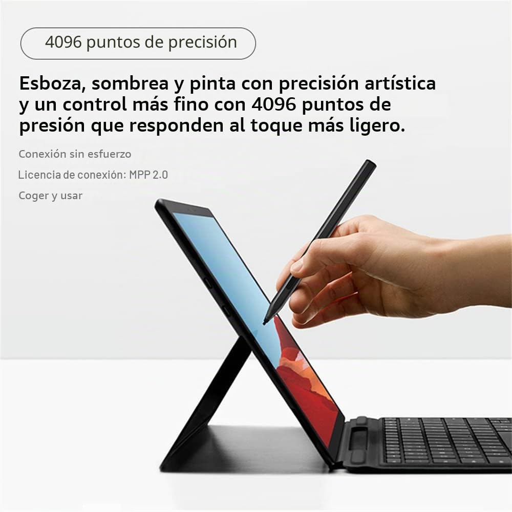 Lápiz Stylus Solo para Lenovo Tab P11 Pro,11.5" TB-J706F,Lápiz táctil Recargable para tabletas (Negro)