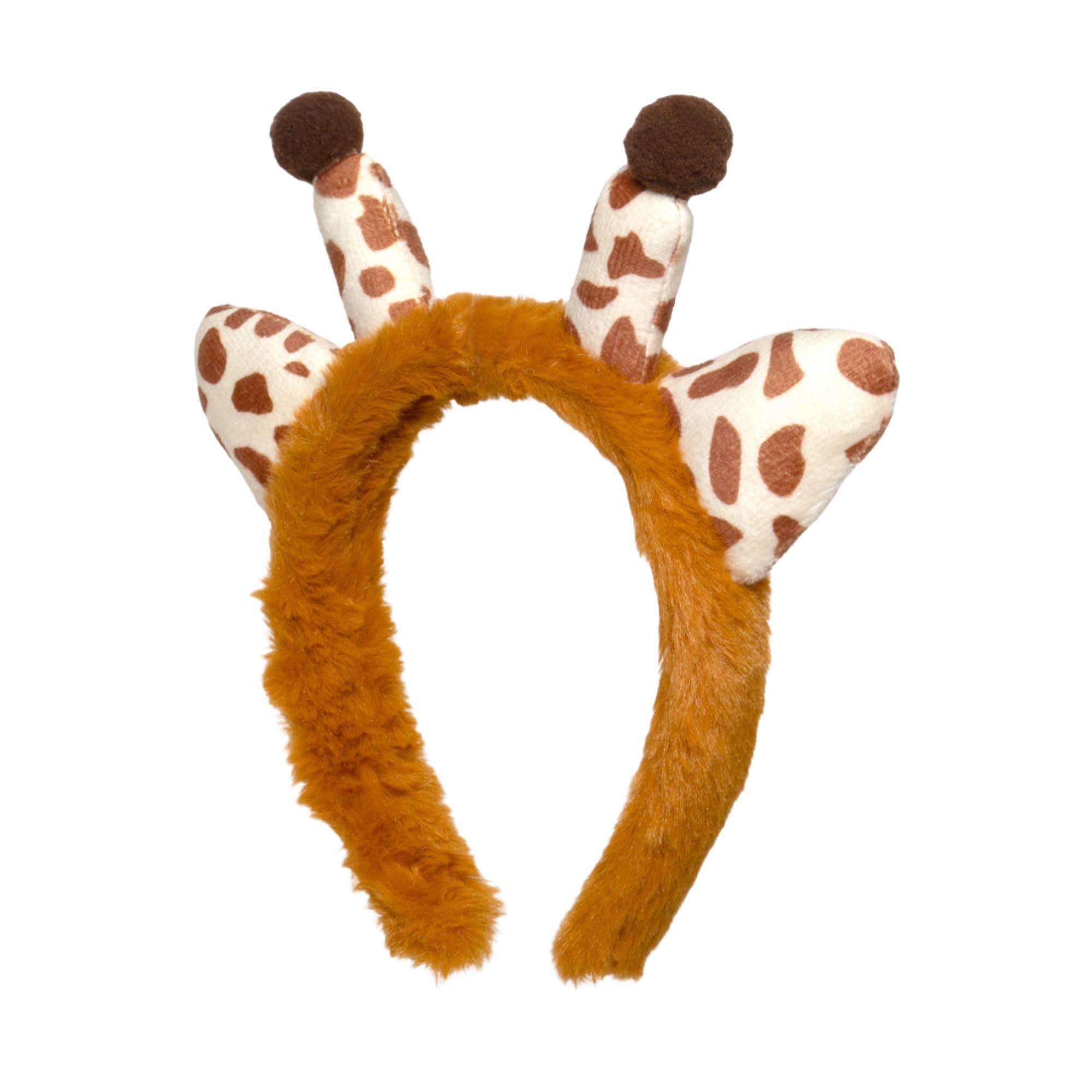 Giraffe Printed Hairband For Women/Girls | Cartoon Hair Hoop Animal Headwear | Plush Animal Ears And Horns Headwear | Soft And Comfortable | Same As Pic | Pack Of 1