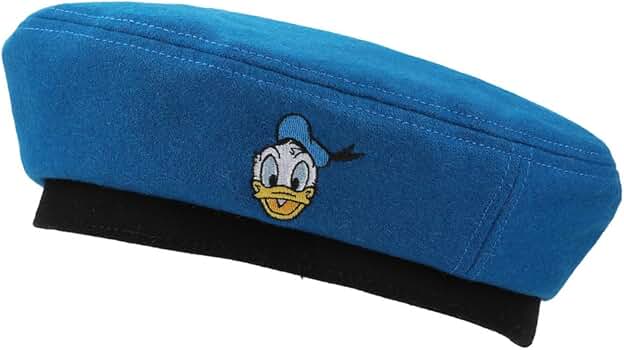ドナルド　帽子　ベレー帽 Amazon | ディズニー ドナルドダック風ブルーベレー帽, Dscダックに