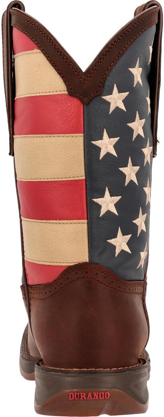 Durango Men's Patriotic Pull-On Western Flag Boots image 5