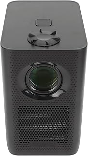 Mini Projector 1080P 4K Decoding, WiFi Remote Control Dual Ports Distortion Correction Smart Projector for TV Stick Laptop 100‑240V (US Plug)