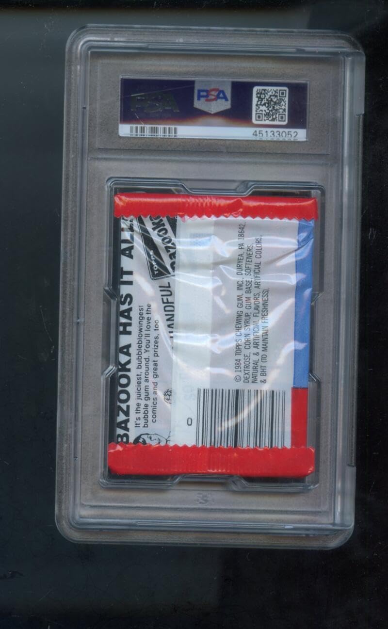 1984 Topps Hockey Card Unopened Plastic Wrapper Wax Pack NHL Graded PSA 9 MINT 1984-85