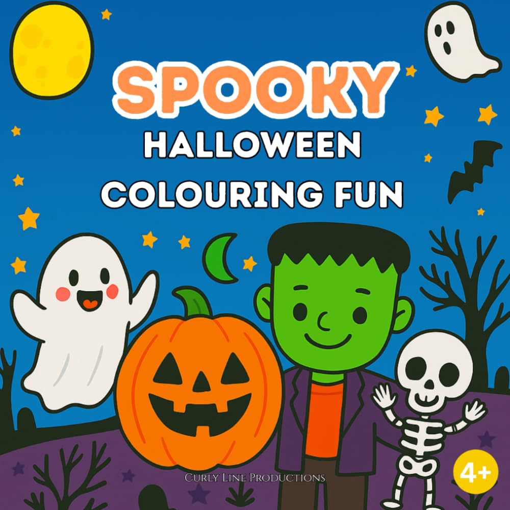 Spooky Halloween Colouring Fun: 32 Single Sided Pages of Fun Trick-or-Treat Colouring