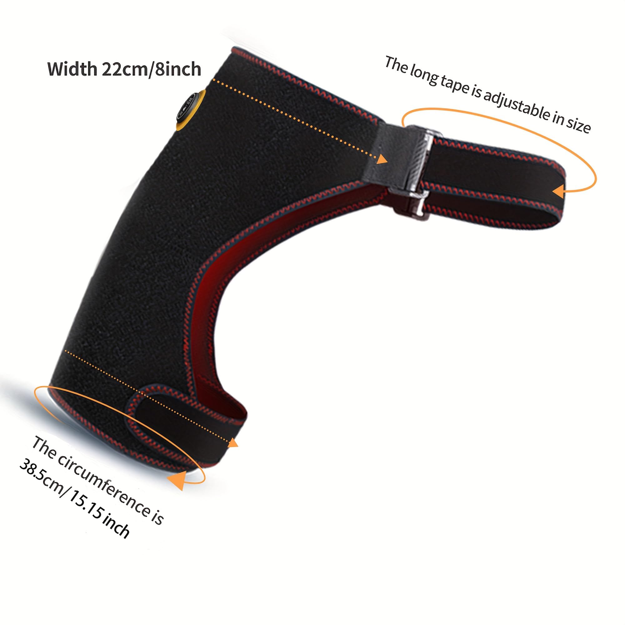 Almohadilla térmica de soporte de cadera, almohadilla térmica eléctrica para artritis/muslo/cadera, soporte de cadera eléctrico masculino y femenino, utilizado para dolor del nervio ciático