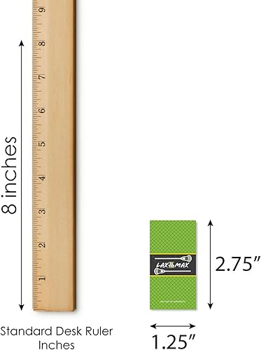 Miniatura 5 de Big Dot of Happiness Lax to the Max - Lacrosse - Mini pegatinas de barra de caramelo - Regalos pequeños para fiestas - 40 unidades
