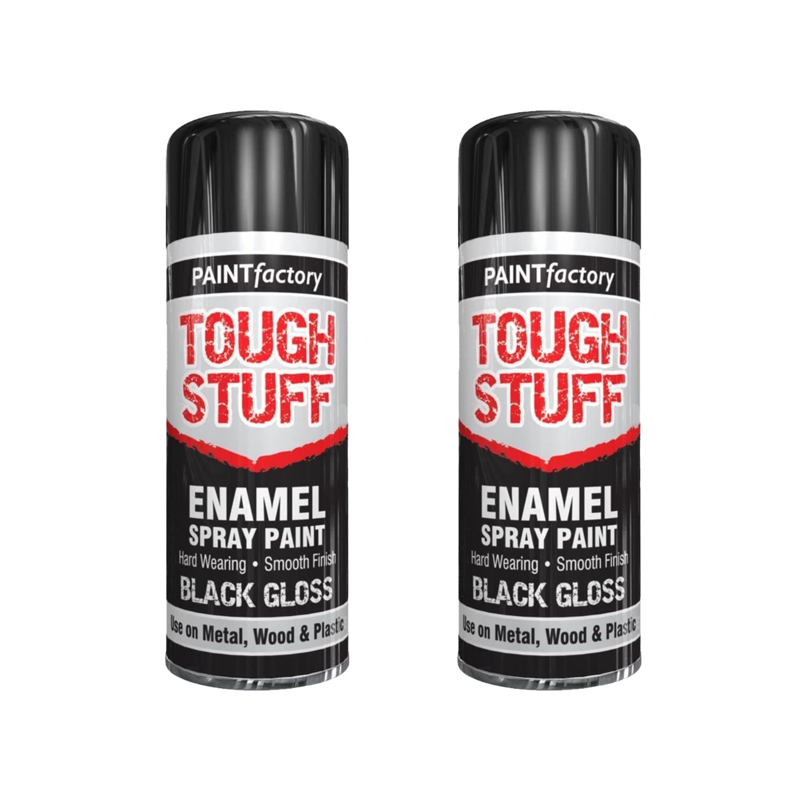 PNJB, Spray Paint Black, Gloss Black, 400ml Can Fast Dry, Acrylic Spray Paint for Metal, Wood, Stone, And Paper, Rust Resistant, Perfect for Indoor & Outdoor Use (2 Pcs)