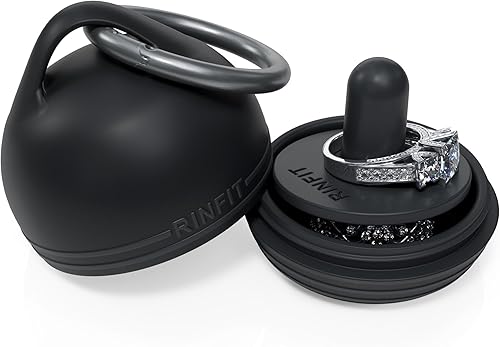Rinfit - Caja de joyería, organizador de joyas de viaje, contenedor pequeño para llavero de pastillero por Rinfit - Diseño de EE. UU. pendiente de