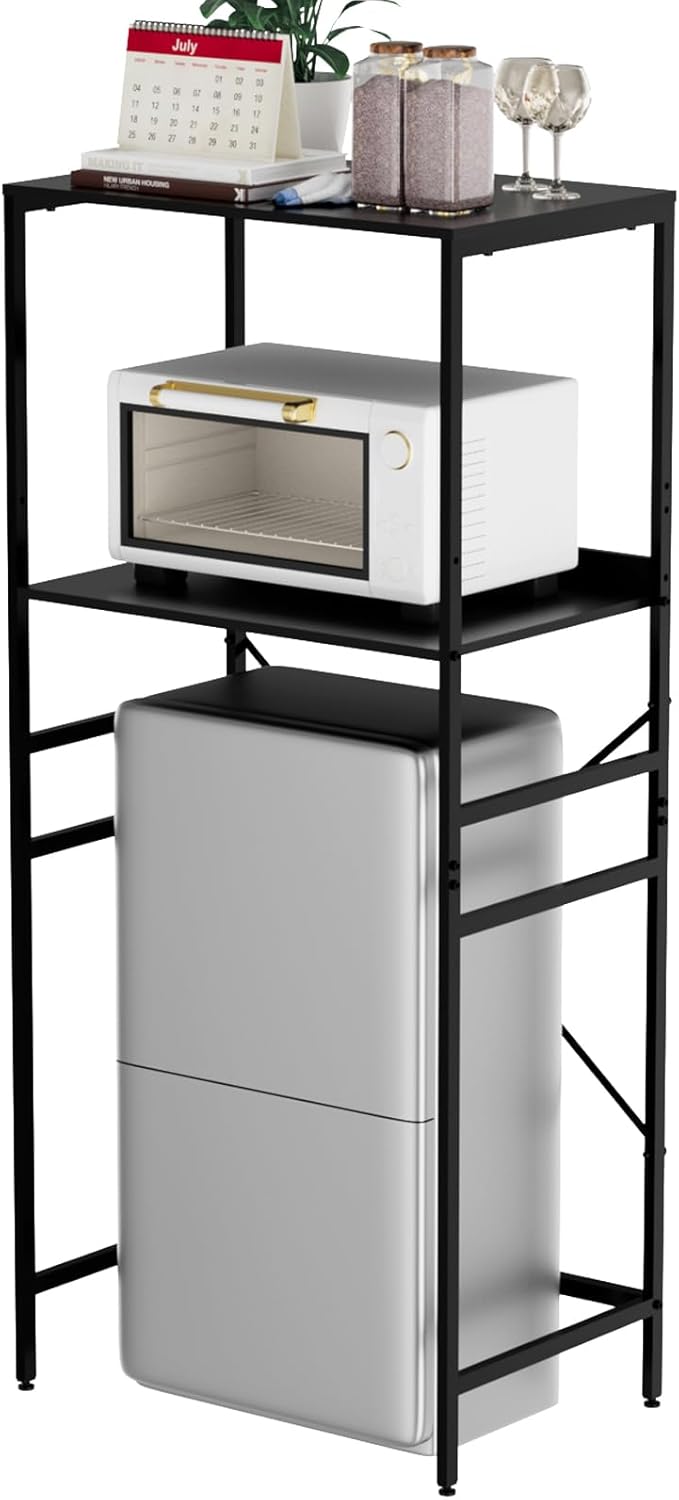 Amazon.com: QieerHior Mini Fridge Shelf Mini Fridge and Microwave Stand ...