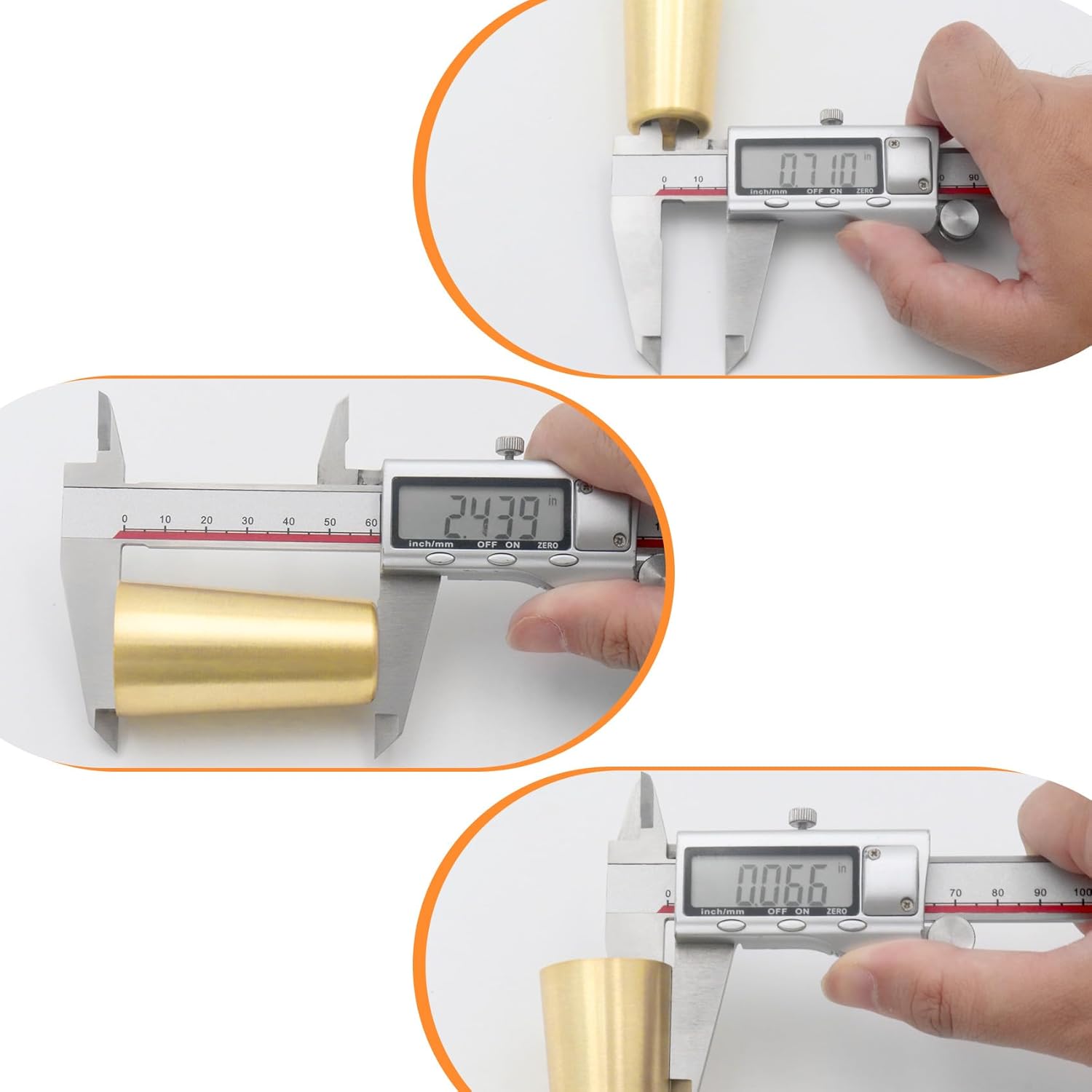 Geesatis Scratch Resistant Floor Protector Caps - 16 PCS Round Gold Furniture Legs, Copper Chair Foot Covers,Height 2.5 inch