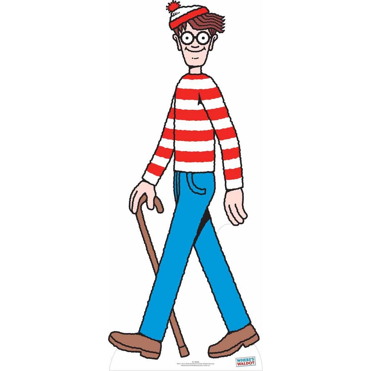 Wheres Wally Lifesize Cardboard Cutout 181cm