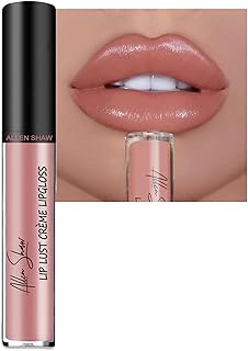 Plumping Lip Gloss,High Shine Lip Gloss,Nude Lip Gloss Lifter Gloss,Waterproof Lipstick,Lightweight Lip Gloss,Long-Lasting, Waterproof,Non Stick Cup Not Fade Shimmer Velvet Liquid Lipsticks (#02)