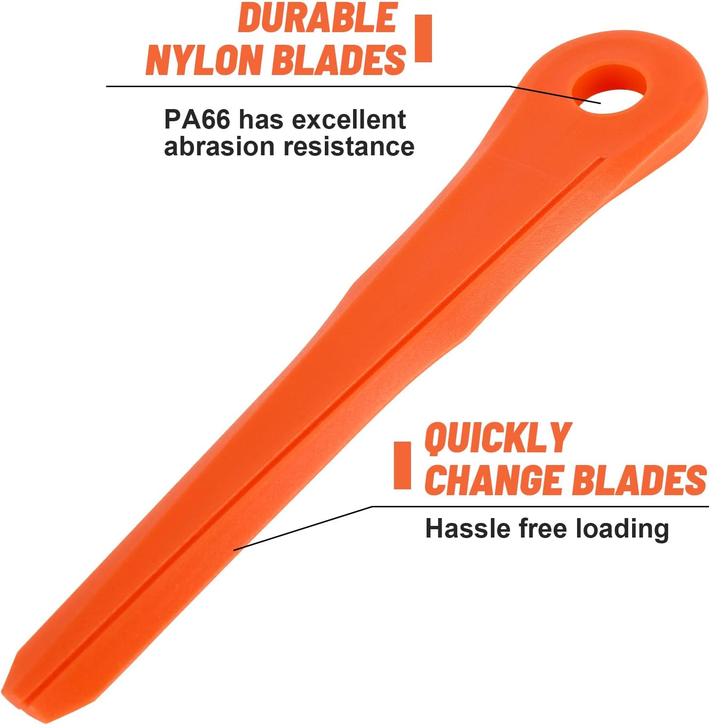 4002 007 1000 Plastic Blades for Weed Eater Blade PolyCut 6-2,6-3, 7-3, 28-2, 47-3 48-2 Trimmer Heads (25Pcs)