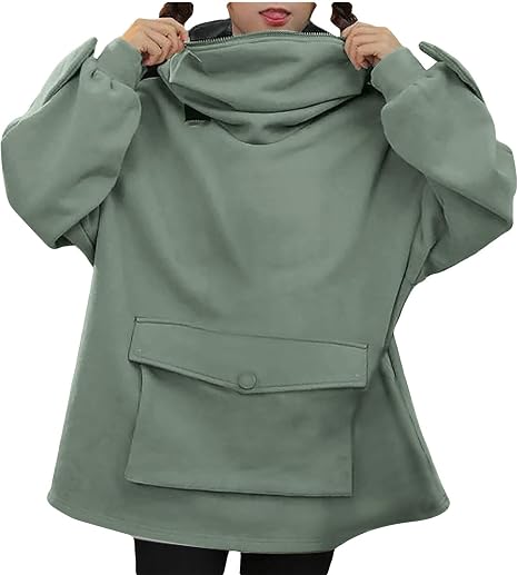 Frog Hoodie Zipper Mouth 