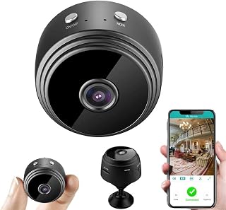 GUIRUO Mini Spy Cameras, Hidden 1080P HD Wireless Portable Small Video Camera with Night Vision Motion Detection, Home Security Nanny Surveillance Cam Perfect Video Bady Camera for Indoor and Outdoor
