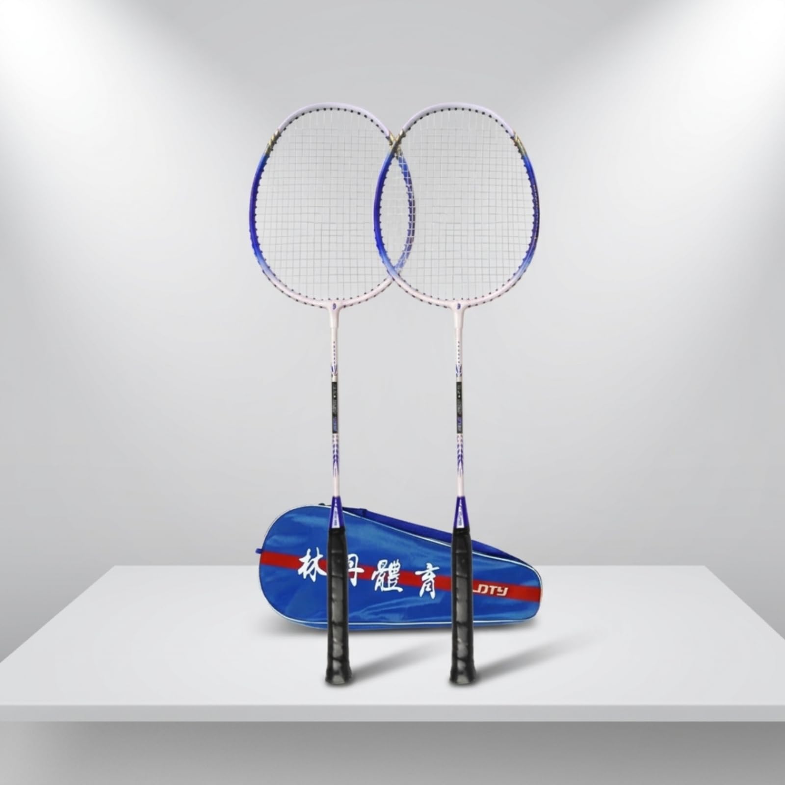 Baoblaze Bambini Badminton Set Sospeso per Volano Allenamento Continuo con Cavi Ganci E Sacca Montaggio a Soffitto Materiale Plastica Nylon Adatto per Pratica