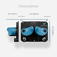 Vista 6 de Gravity Grabber - Estantería de pared definitiva para esquís y tablas de snowboard Almacenamiento seguro y antideslizante Se adapta a cualquier